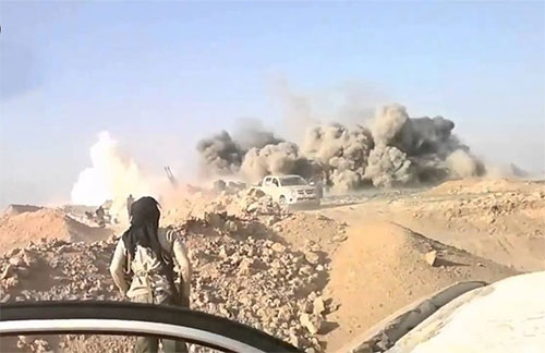 Ejército sirio elimina un convoy de Daesh Ejército sirio elimina un convoy de Daesh en el este de Siria